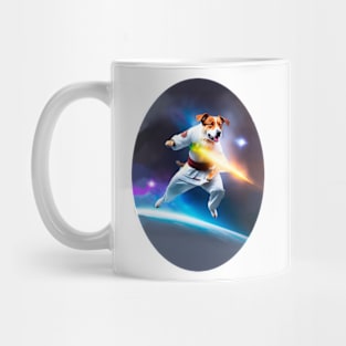 Dog Fighting kung Fu in Space Mug